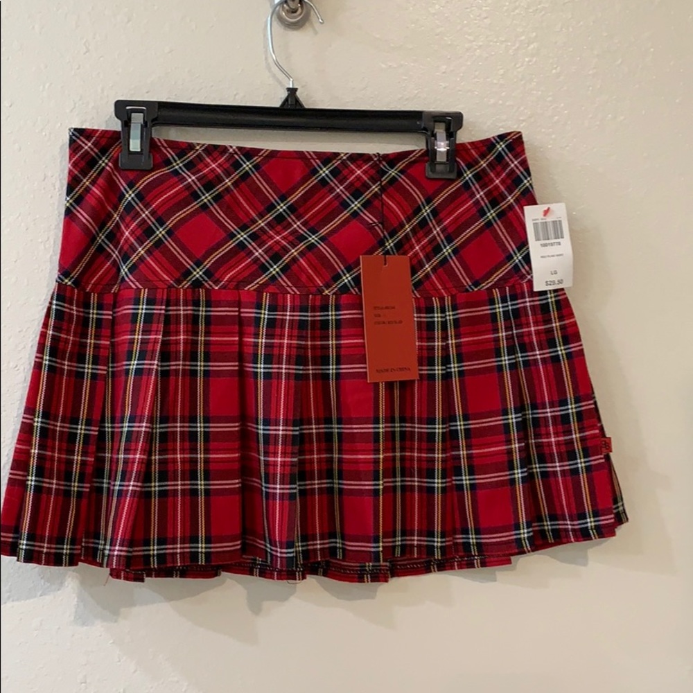 Hot Topic Plaid Mini Skirt